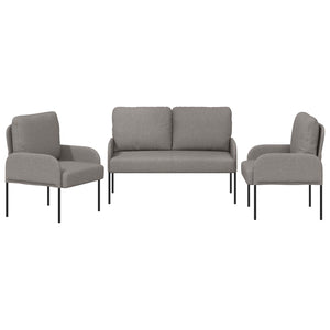 Σετ Καναπέ 3 pcs Taupe 115 x 56 x 80 εκ Κόντρα πλακέ - Pakobazaar