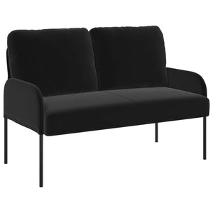 Σετ Καναπέ 3 pcs Μαύρο 115 x 56 x 80 εκ Κόντρα πλακέ - Pakobazaar