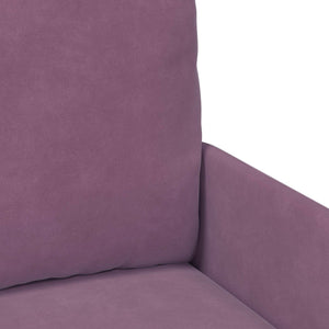 Σετ Καναπέ με μαξιλάρι 3 pcs Μοβ 115 x 56 x 80 εκ Κόντρα πλακέ - Pakobazaar