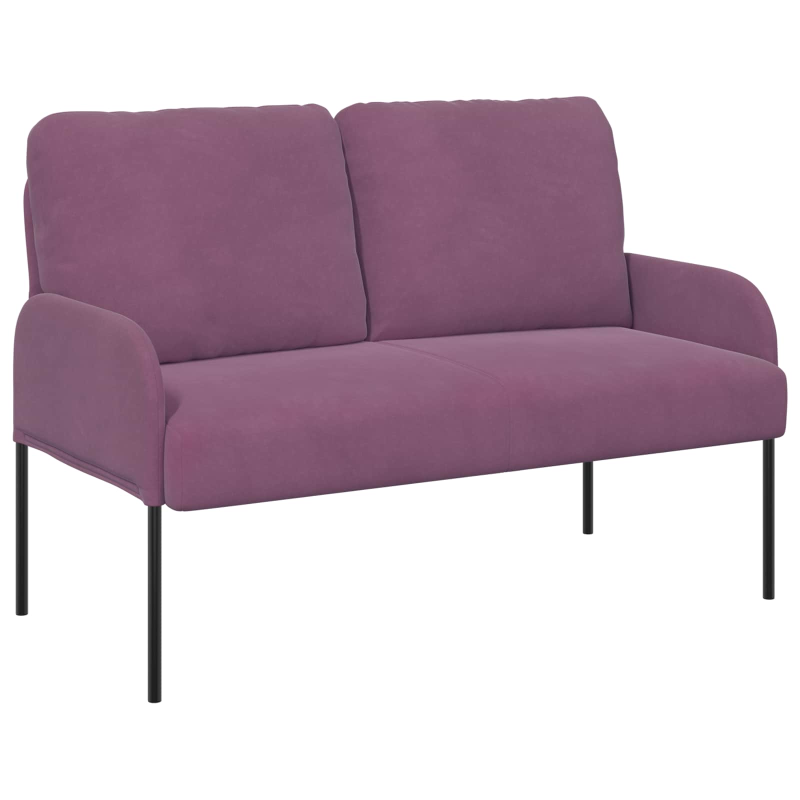 Σετ Καναπέ με μαξιλάρι 3 pcs Μοβ 115 x 56 x 80 εκ Κόντρα πλακέ - Pakobazaar