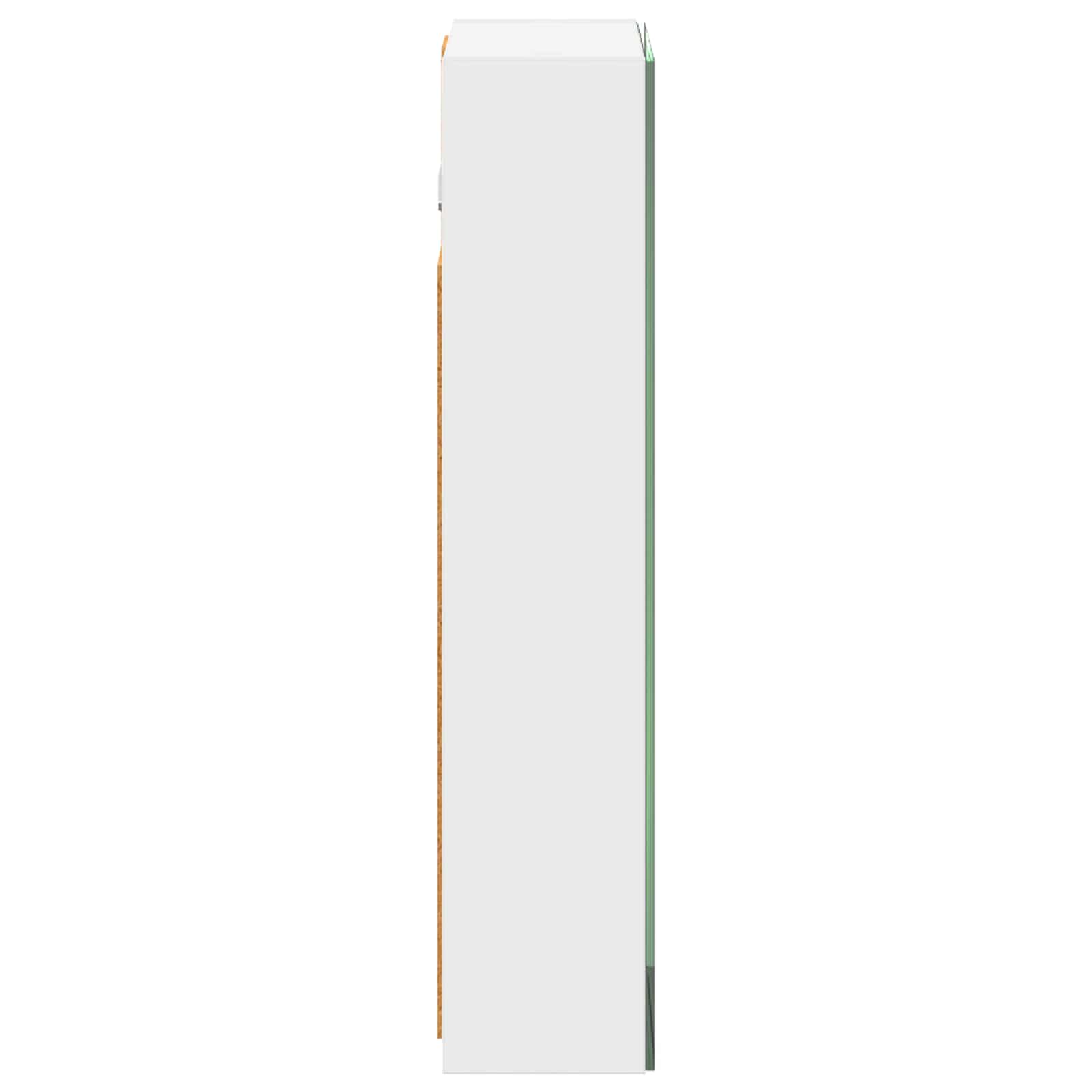 Καθρέφτης Ντουλάπα Μπάνιου με ράφι Λευκό 30 x 10,5 x 50 εκ - Pakobazaar
