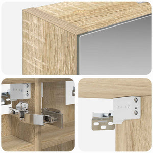 Καθρέφτης Ντουλάπα Μπάνιου Δρύς Sonoma 30 x 10,5 x 50 εκ - Pakobazaar
