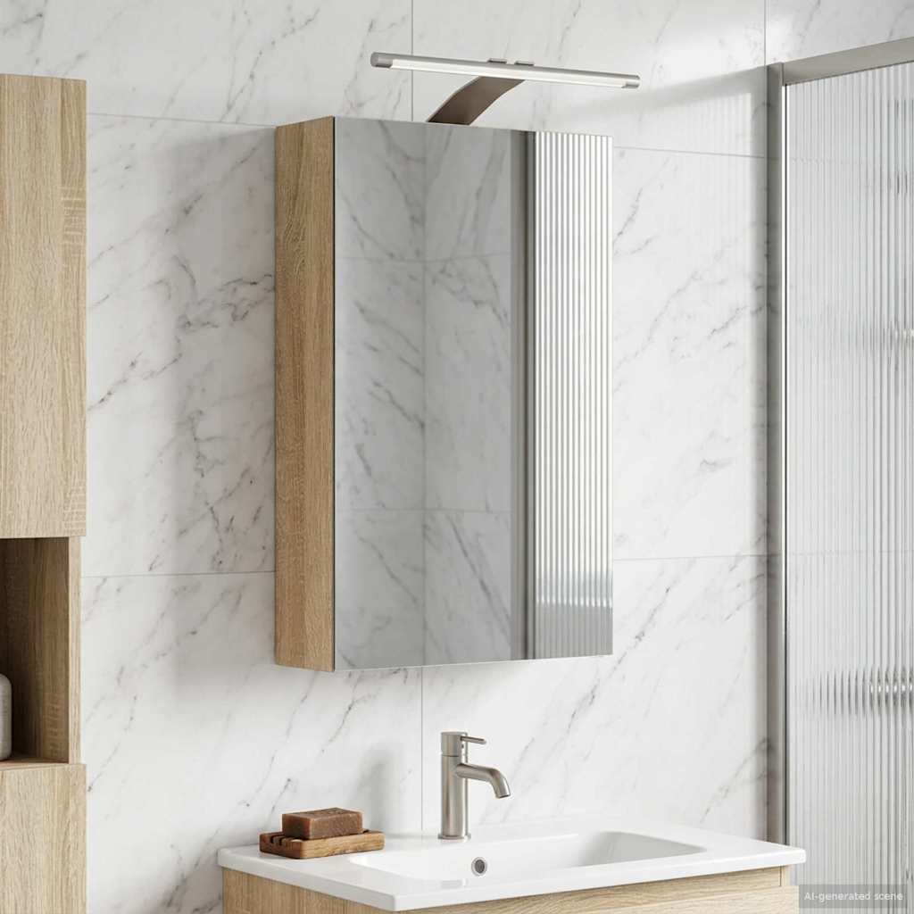 Καθρέφτης Ντουλάπα Μπάνιου Δρύς Sonoma 30 x 10,5 x 50 εκ - Pakobazaar