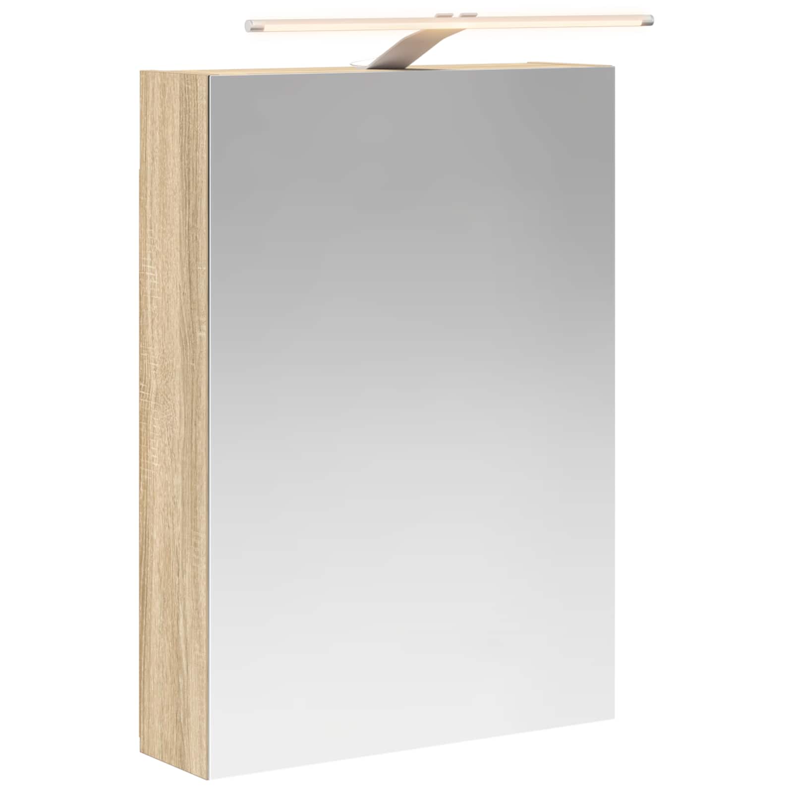 Καθρέφτης Ντουλάπα Μπάνιου Δρύς Sonoma 50 x 14,5 x 70 εκ - Pakobazaar
