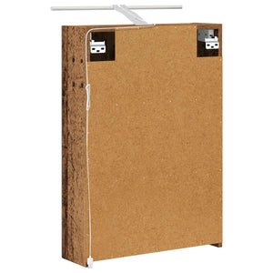 Καθρέφτης Ντουλάπα Μπάνιου Παλιό ξύλο 50 x 14,5 x 70 εκ