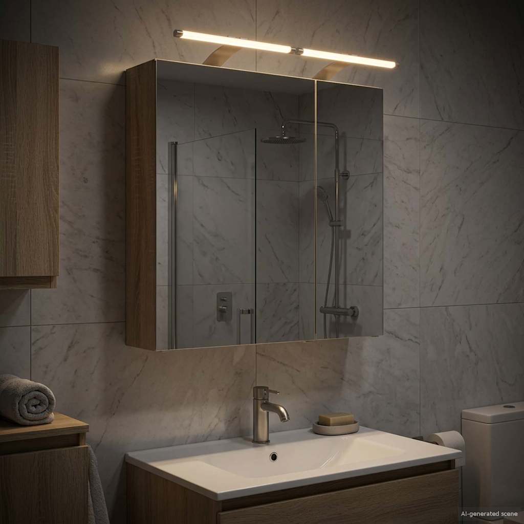 Καθρέφτης Ντουλάπα Μπάνιου Δρύς Sonoma 60 x 14,5 x 70 εκ. - Pakobazaar
