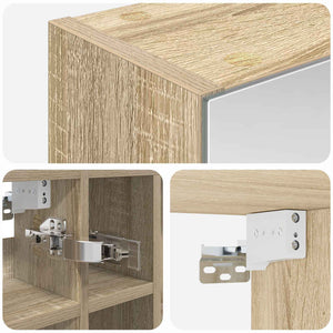 Καθρέφτης Ντουλάπα Μπάνιου Δρύς Sonoma 60 x 14,5 x 50 εκ - Pakobazaar