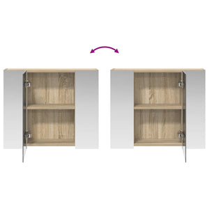 Καθρέφτης Ντουλάπα Μπάνιου Δρύς Sonoma 60 x 14,5 x 50 εκ - Pakobazaar