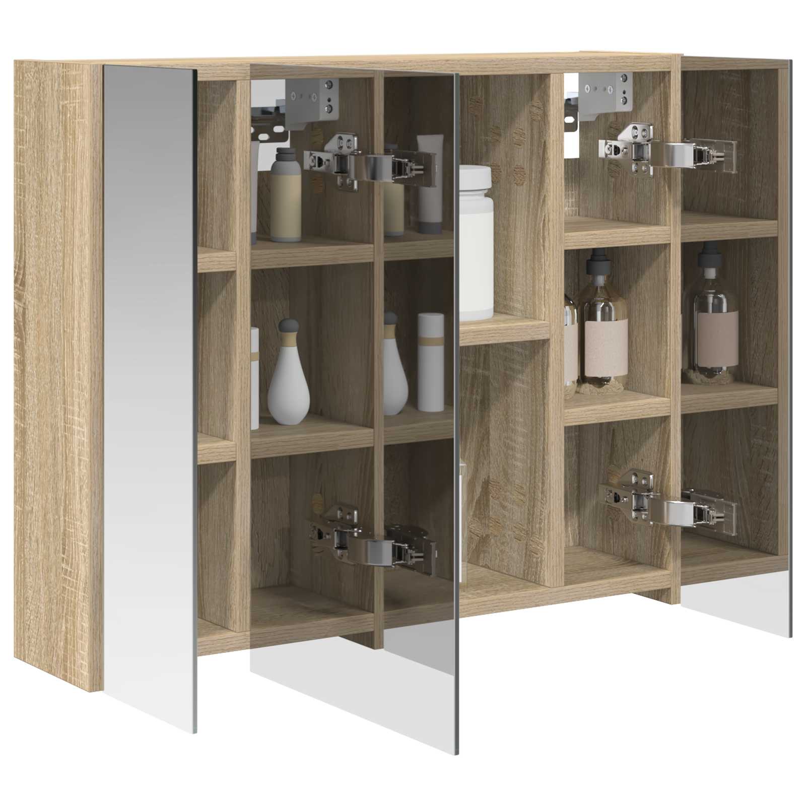 Καθρέφτης Ντουλάπα Μπάνιου Δρύς Sonoma 60 x 14,5 x 50 εκ - Pakobazaar