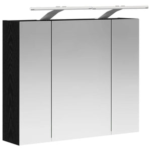 Καθρέφτης Ντουλάπα Μπάνιου Μαύρη Οξυά 60 x 14,5 x 50 εκ - Pakobazaar