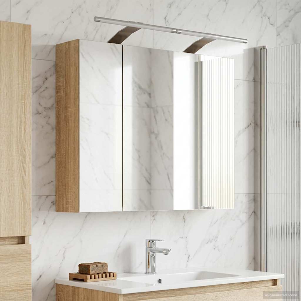 Καθρέφτης Ντουλάπα Μπάνιου Δρύς Sonoma 60 x 14,5 x 50 εκ - Pakobazaar