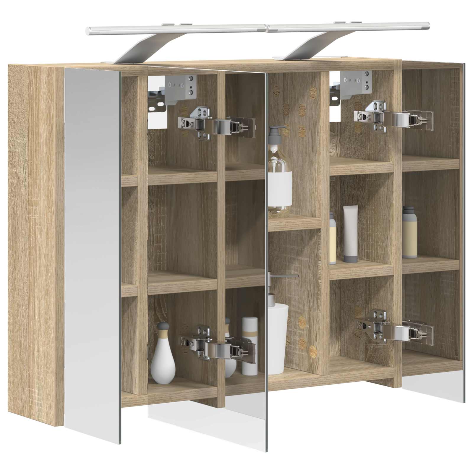 Καθρέφτης Ντουλάπα Μπάνιου Δρύς Sonoma 60 x 14,5 x 50 εκ - Pakobazaar