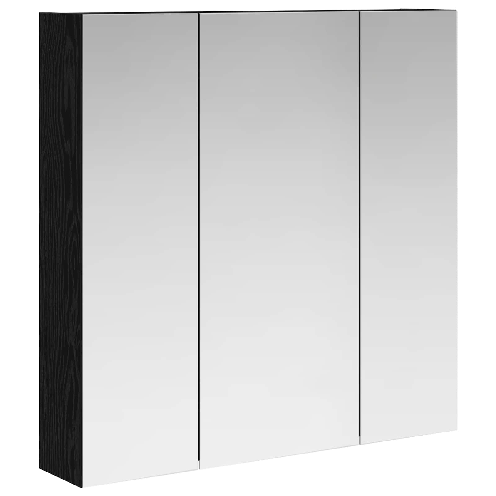 Καθρέφτης Ντουλάπα Μπάνιου Μαύρη Οξυά 70 x 14,5 x 70 εκ - Pakobazaar