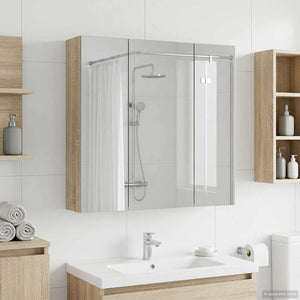 Καθρέφτης Ντουλάπα Μπάνιου Δρύς Sonoma 70 x 14,5 x 70 εκ - Pakobazaar