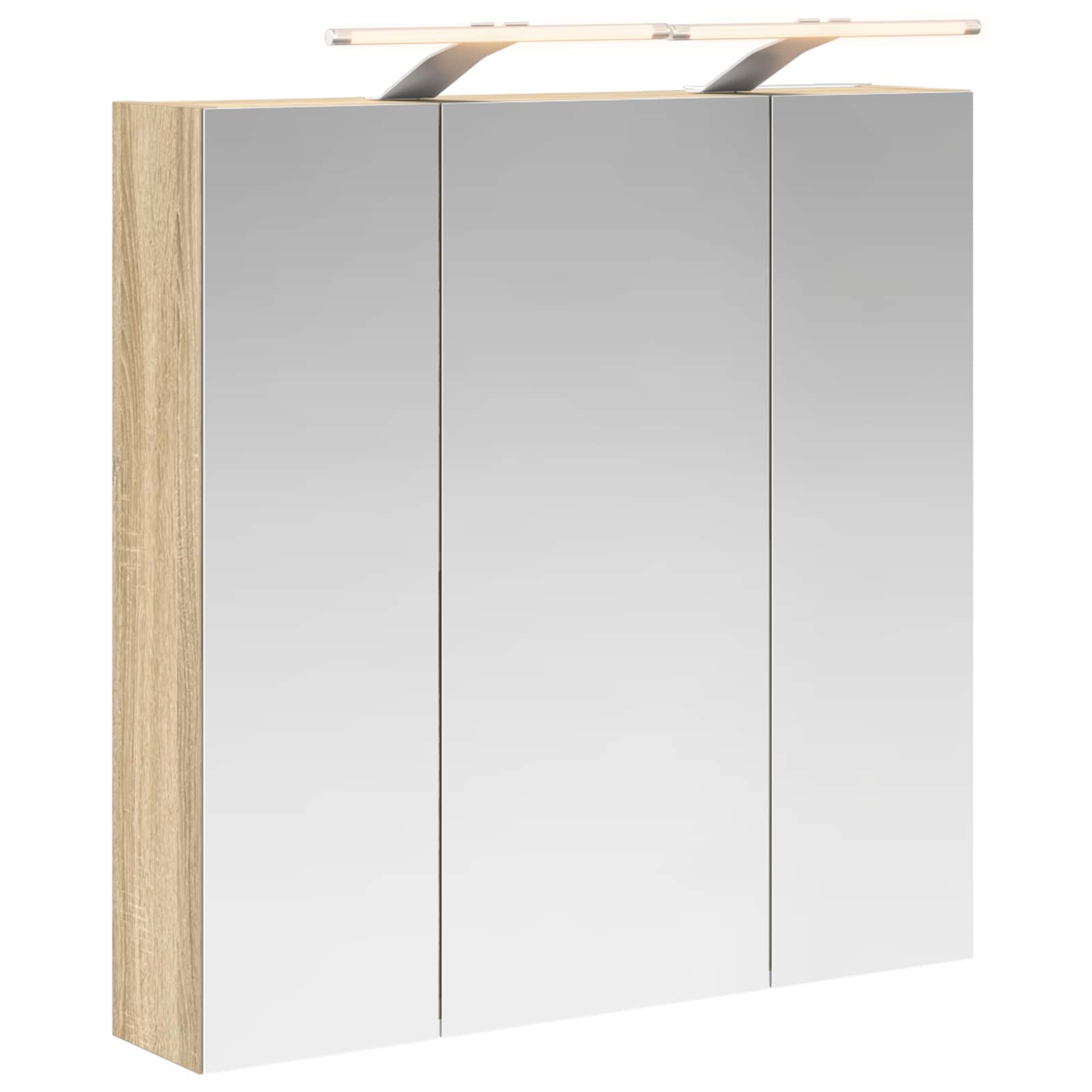 Καθρέφτης Ντουλάπα Μπάνιου Δρύς Sonoma 70 x 14,5 x 70 εκ - Pakobazaar