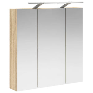 Καθρέφτης Ντουλάπα Μπάνιου Δρύς Sonoma 70 x 14,5 x 70 εκ - Pakobazaar