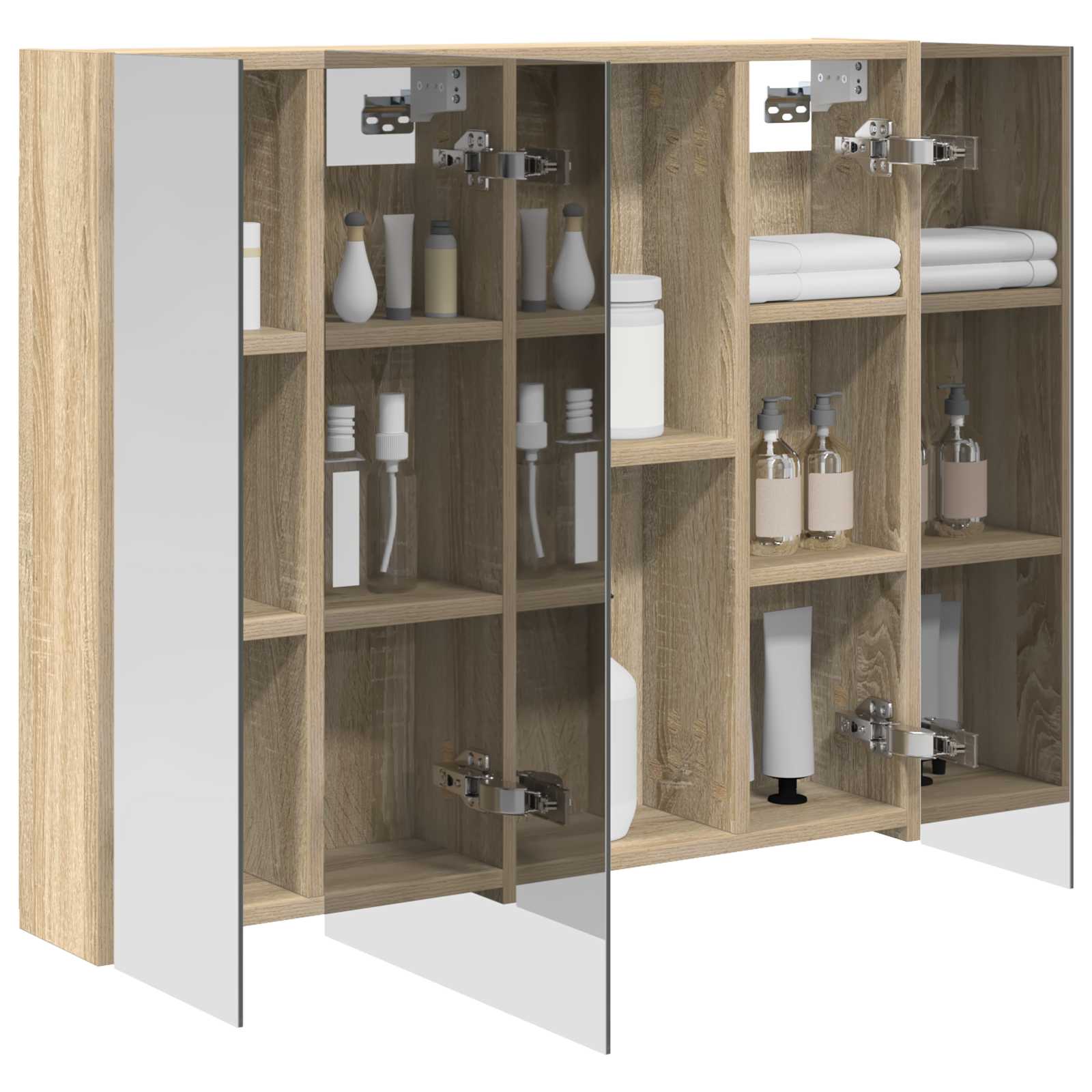 Καθρέφτης Ντουλάπα Μπάνιου Δρύς Sonoma 80 x 14.5 x 70 εκ - Pakobazaar