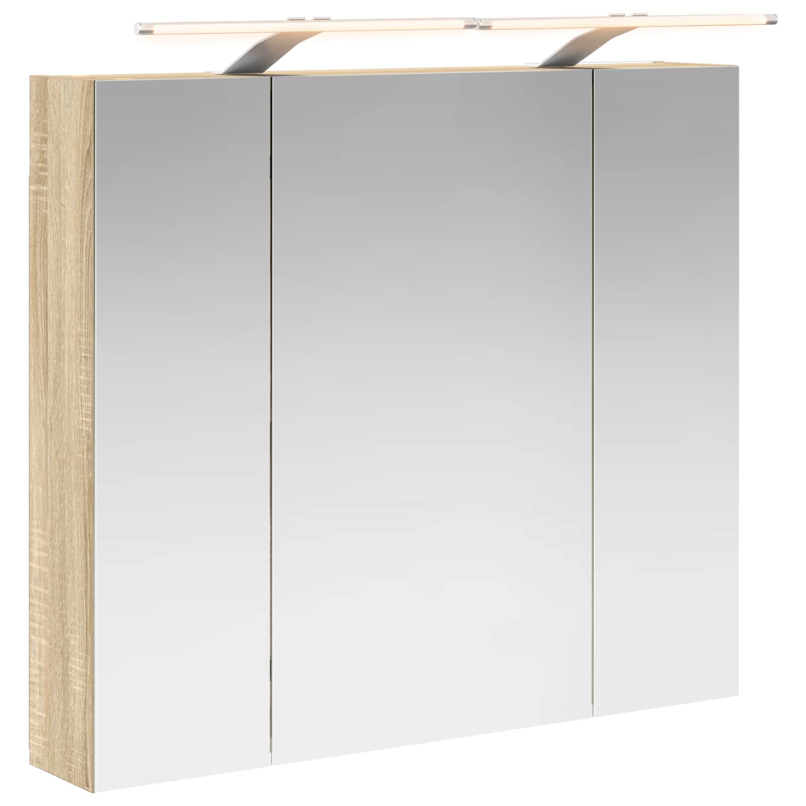 Καθρέφτης Ντουλάπα Μπάνιου Δρύς Sonoma 80 x 14.5 x 70 εκ - Pakobazaar