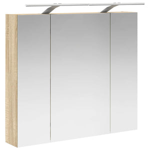 Καθρέφτης Ντουλάπα Μπάνιου Δρύς Sonoma 80 x 14.5 x 70 εκ - Pakobazaar