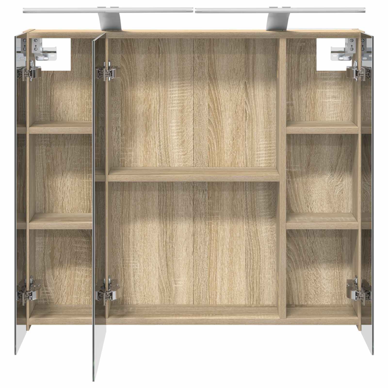 Καθρέφτης Ντουλάπα Μπάνιου Δρύς Sonoma 80 x 14.5 x 70 εκ - Pakobazaar