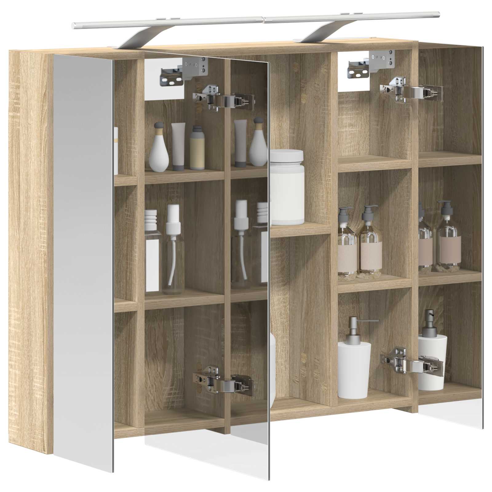 Καθρέφτης Ντουλάπα Μπάνιου Δρύς Sonoma 80 x 14.5 x 70 εκ - Pakobazaar