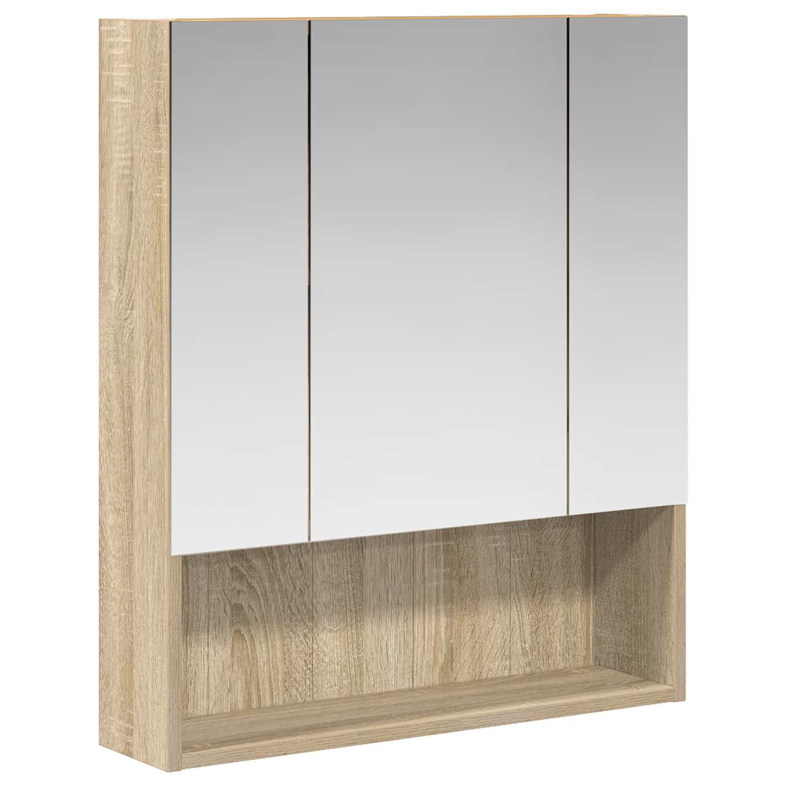 Καθρέφτης Ντουλάπα Μπάνιου Δρύς Sonoma 60 x 14.5 x 70 εκ. - Pakobazaar