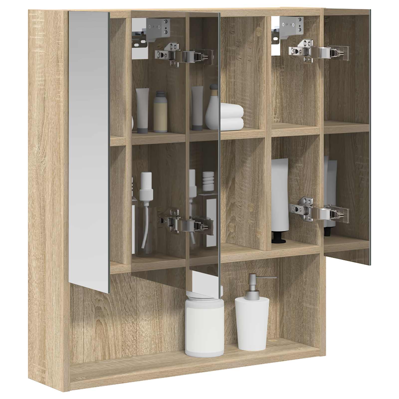 Καθρέφτης Ντουλάπα Μπάνιου Δρύς Sonoma 60 x 14.5 x 70 εκ. - Pakobazaar
