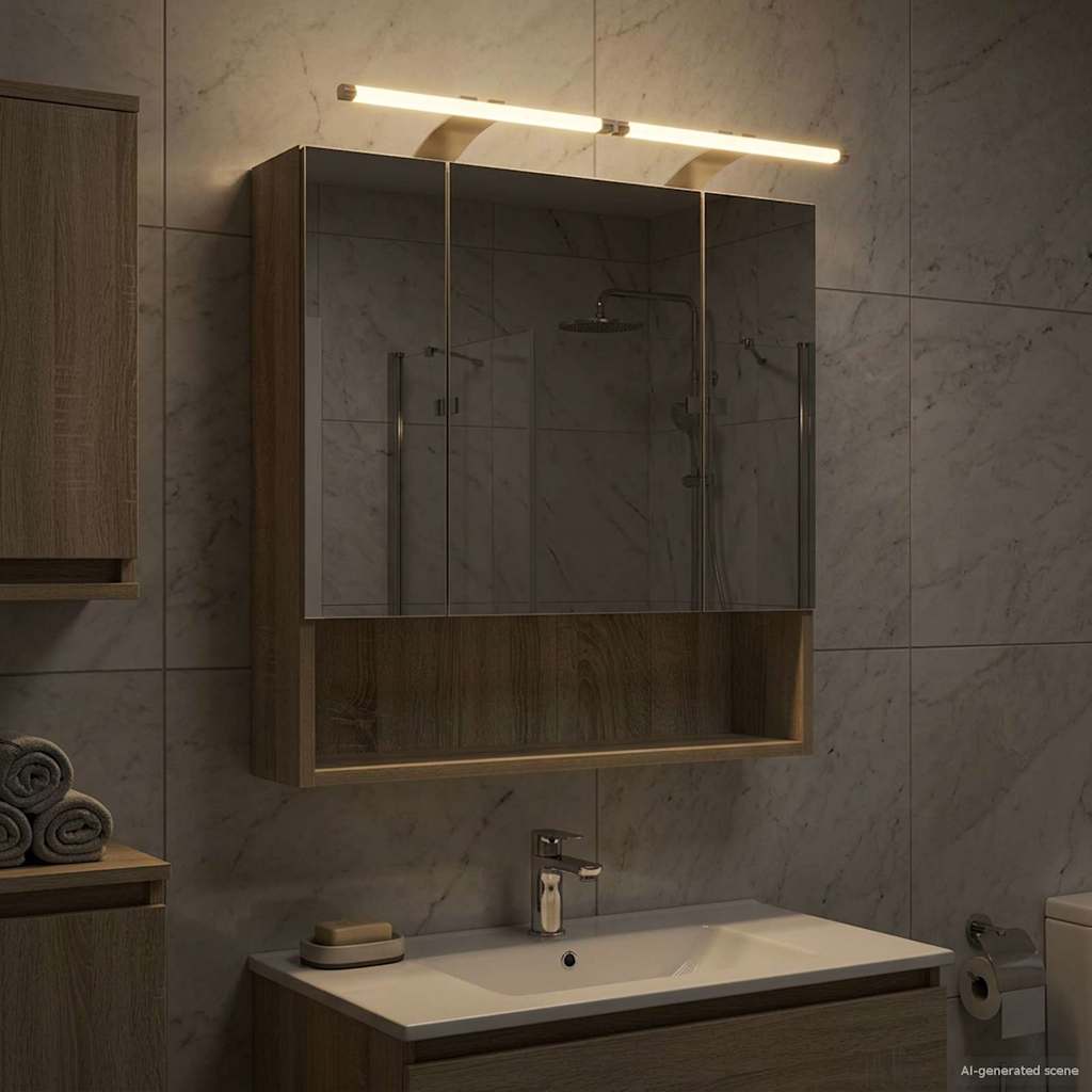 Καθρέφτης Ντουλάπα Μπάνιου Δρύς Sonoma 60 x 14.5 x 70 εκ. - Pakobazaar