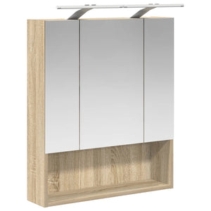Καθρέφτης Ντουλάπα Μπάνιου Δρύς Sonoma 60 x 14.5 x 70 εκ. - Pakobazaar