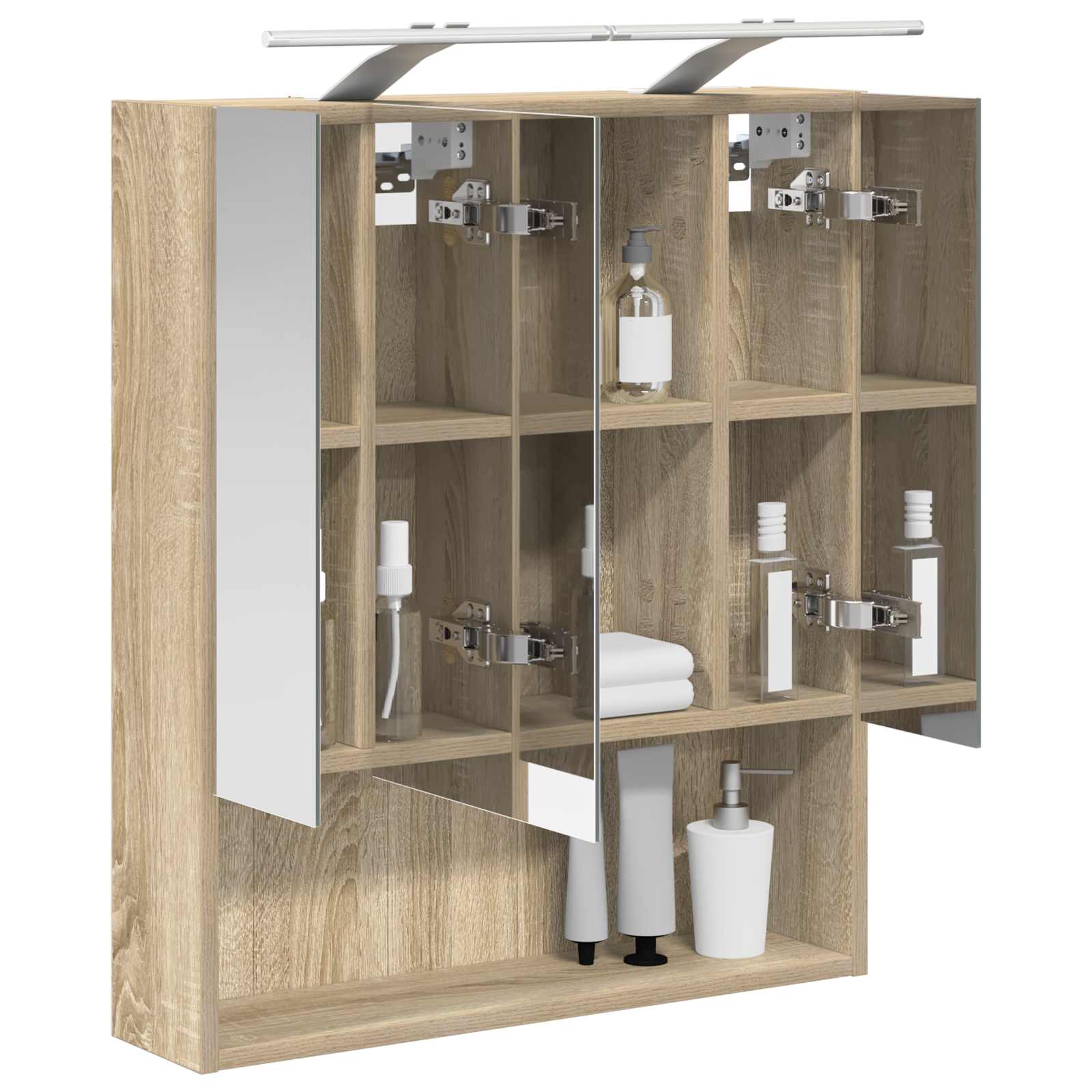 Καθρέφτης Ντουλάπα Μπάνιου Δρύς Sonoma 60 x 14.5 x 70 εκ. - Pakobazaar