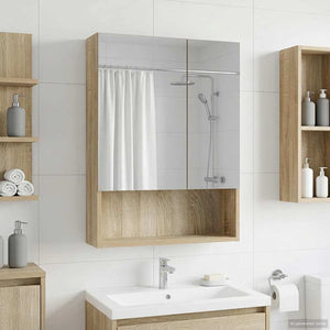 Καθρέφτης Ντουλάπα Μπάνιου Δρύς Sonoma 50 x 14,5 x 70 εκ - Pakobazaar