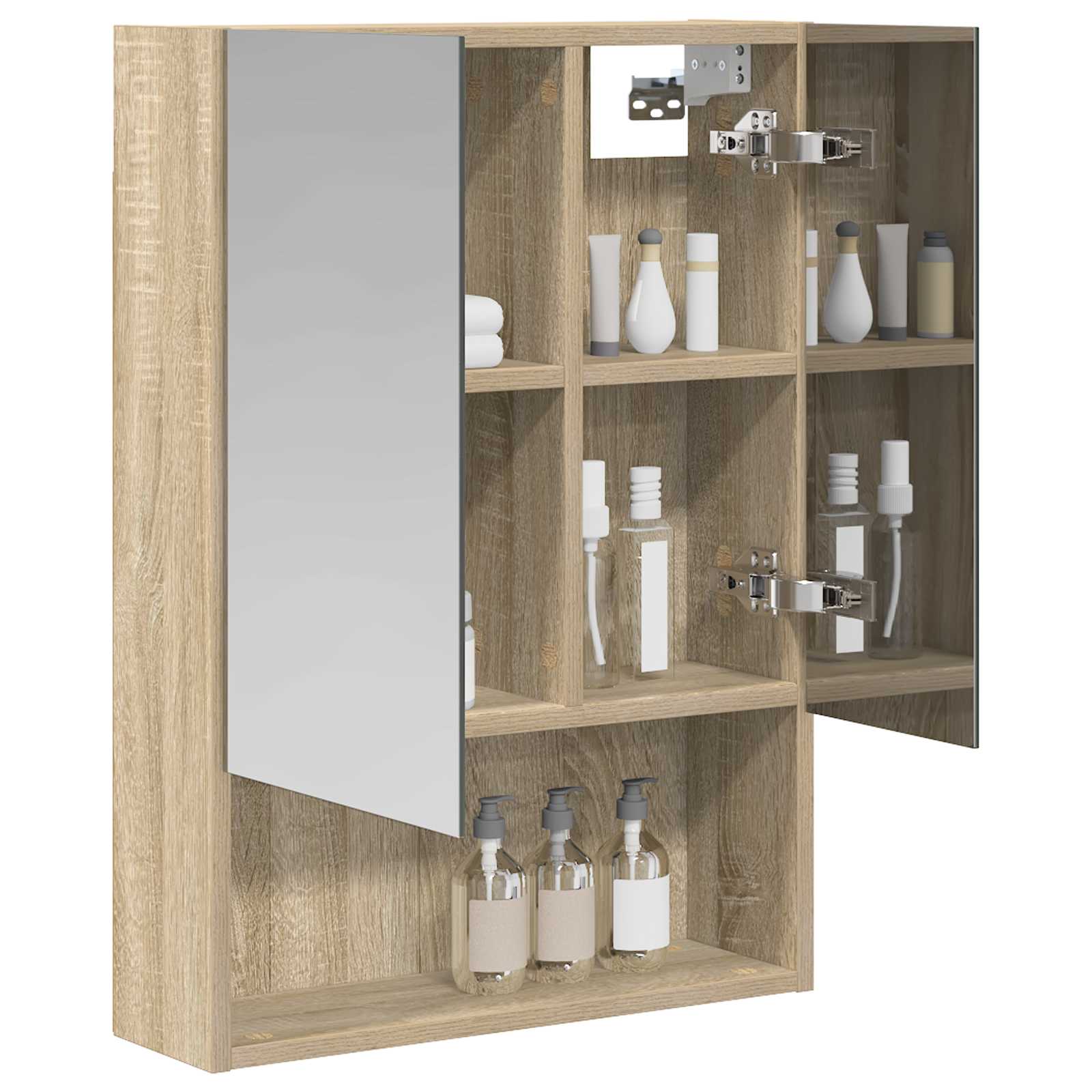 Καθρέφτης Ντουλάπα Μπάνιου Δρύς Sonoma 50 x 14,5 x 70 εκ - Pakobazaar