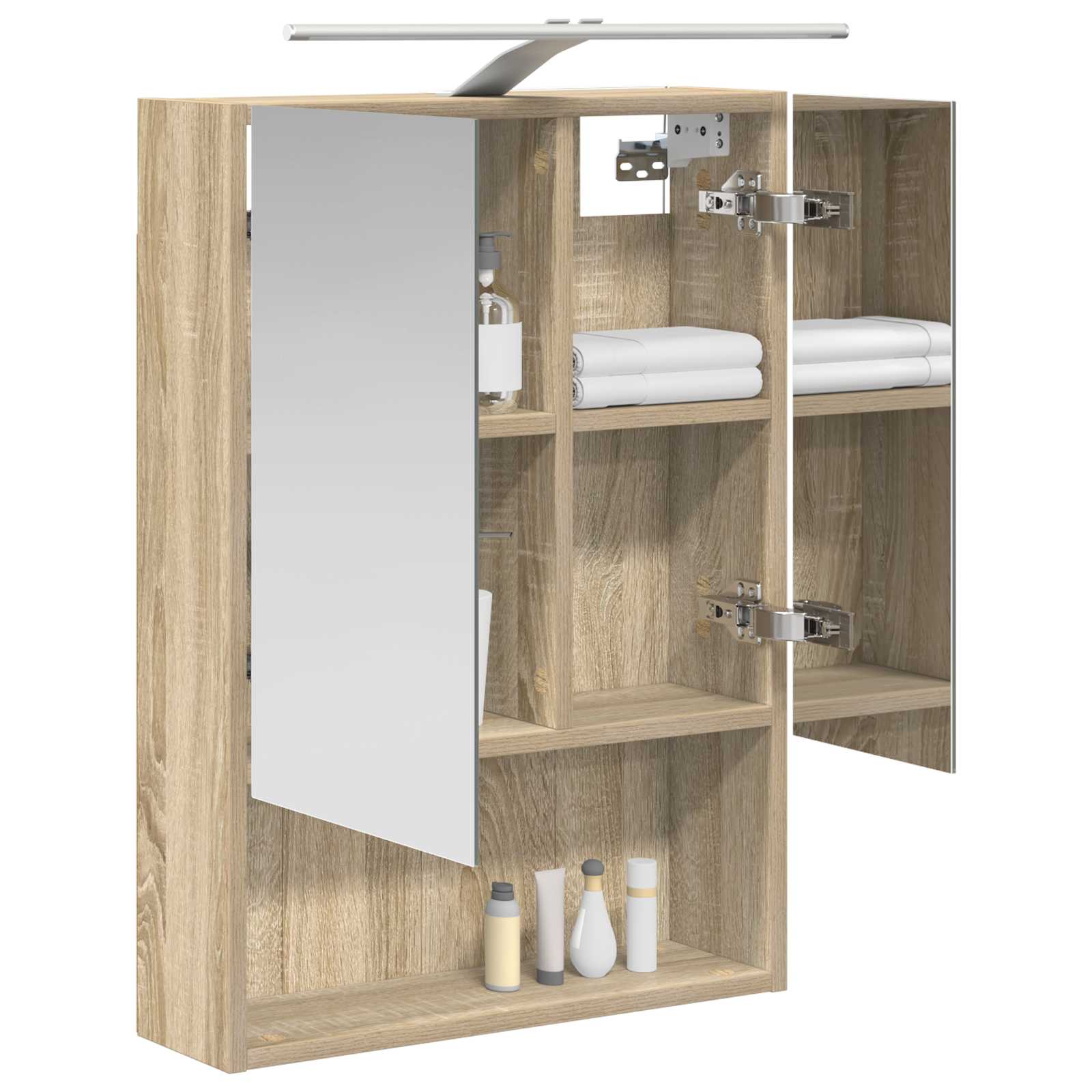 Καθρέφτης Ντουλάπα Μπάνιου Δρύς Sonoma 50 x 14,5 x 70 εκ - Pakobazaar