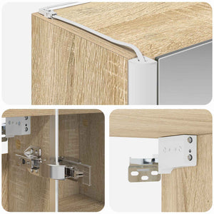 Καθρέφτης Ντουλάπα Μπάνιου Δρύς Sonoma 33 x 11,5 x 50 εκ. - Pakobazaar