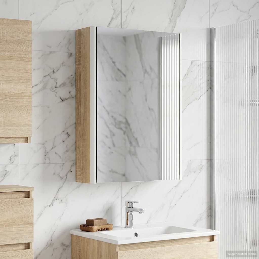 Καθρέφτης Ντουλάπα Μπάνιου Δρύς Sonoma 33 x 11,5 x 50 εκ. - Pakobazaar