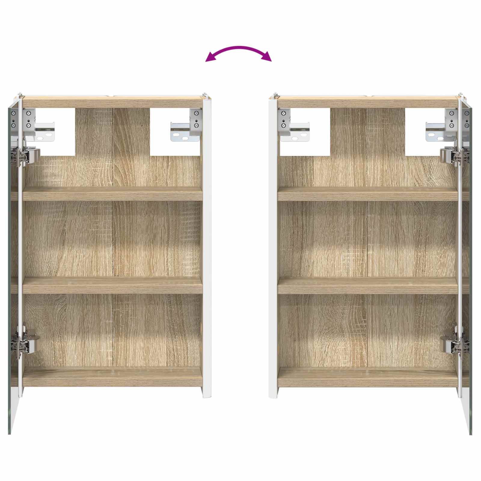 Καθρέφτης Ντουλάπα Μπάνιου Δρύς Sonoma 33 x 11,5 x 50 εκ. - Pakobazaar