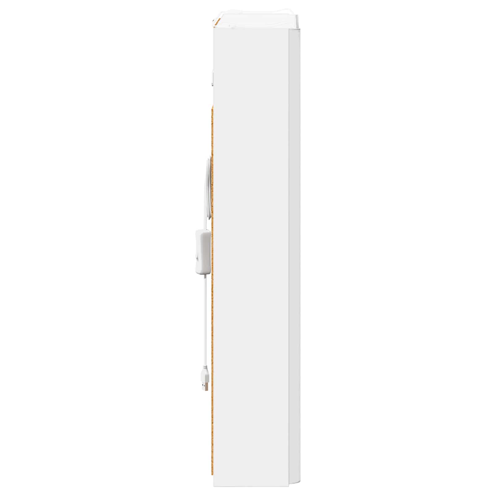 Καθρέφτης Ντουλάπα Μπάνιου Λευκό 43 x 11,5 x 60,5 εκ. - Pakobazaar