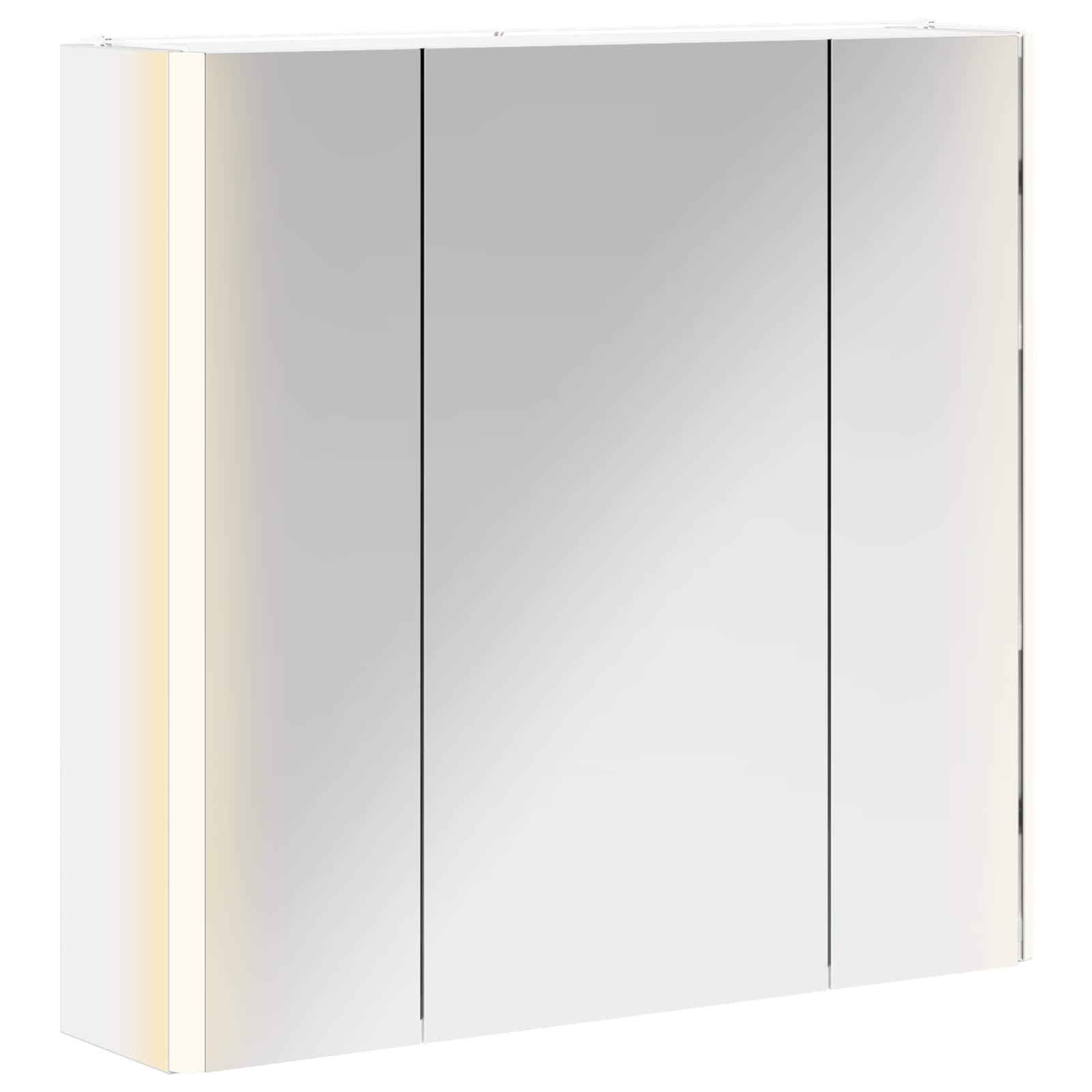 Καθρέφτης Ντουλάπα Μπάνιου Λευκό 63,5 x 15,5 x 60,5 εκ. - Pakobazaar