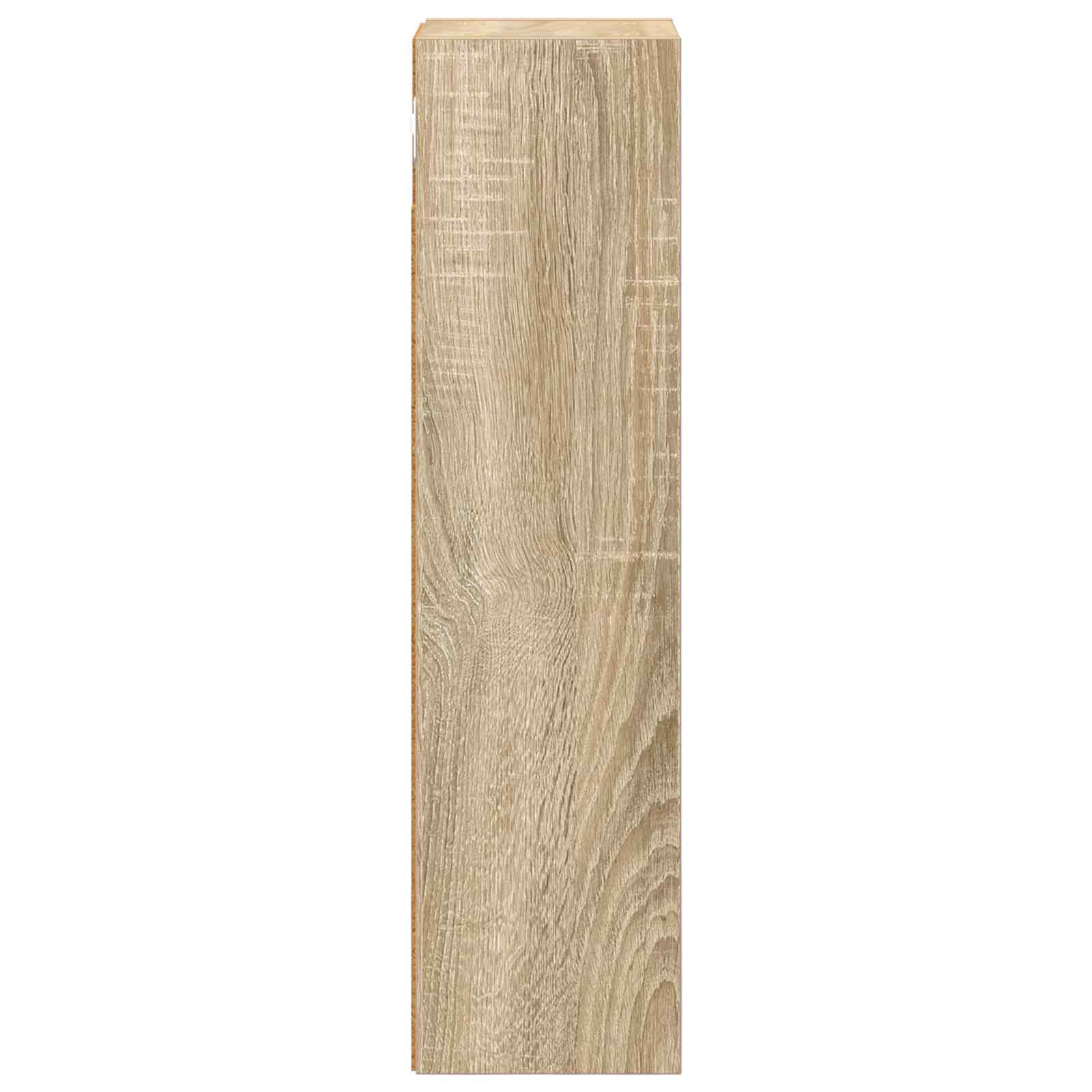 Ντουλάπα τοίχου μπάνιου με ράφι Δρύς Sonoma 20 x 16 x 62,5 εκ. - Pakobazaar