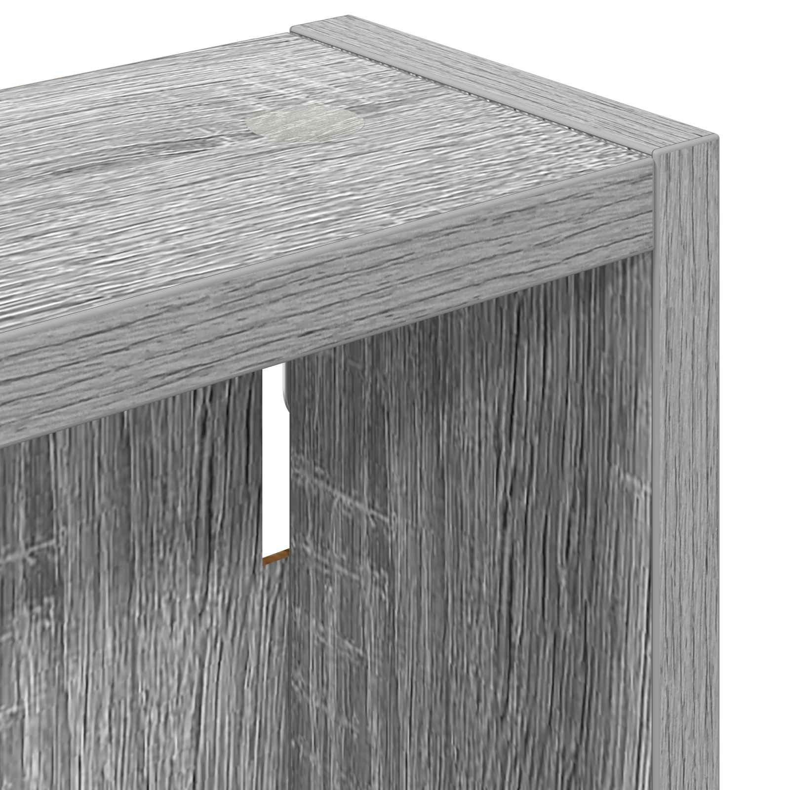 Ντουλάπα τοίχου μπάνιου με ράφι Γκρι Σονομά 30 x 10 x 50 εκ - Pakobazaar