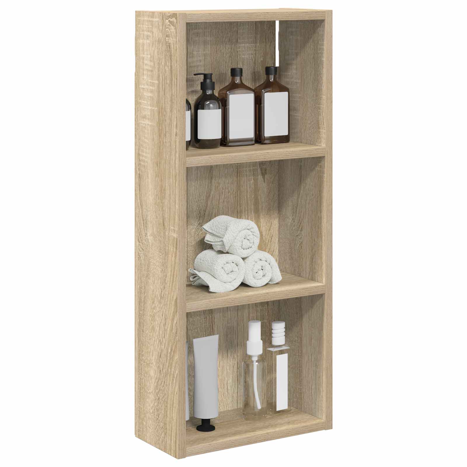 Ντουλάπα τοίχου μπάνιου με ράφι Δρύς Sonoma 30 x 14 x 70 εκ - Pakobazaar