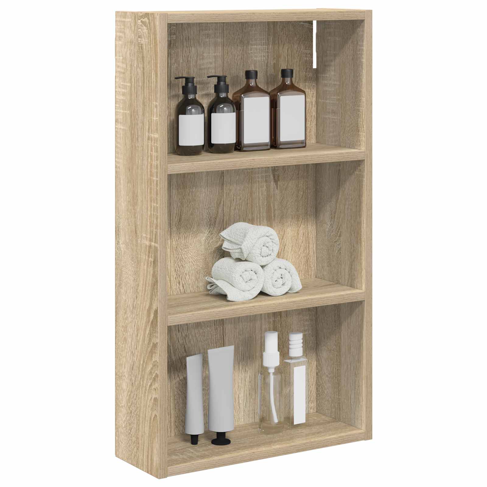 Ντουλάπα τοίχου μπάνιου με ράφι Δρύς Sonoma 40 x 14 x 70 εκ - Pakobazaar