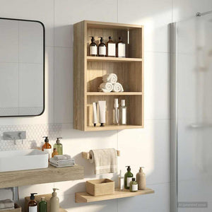 Ντουλάπα τοίχου μπάνιου Δρύς Sonoma 40 x 16 x 62,5 εκ. - Pakobazaar