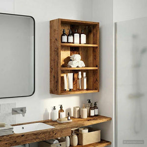 Ντουλάπα τοίχου μπάνιου Παλιό ξύλο 40 x 16 x 62,5 εκ.