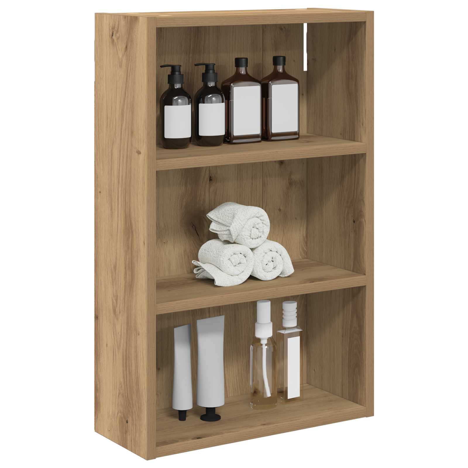 Ντουλάπα τοίχου μπάνιου με ράφι Artisan Δρυς 40 x 16 x 62,5 εκ. - Pakobazaar