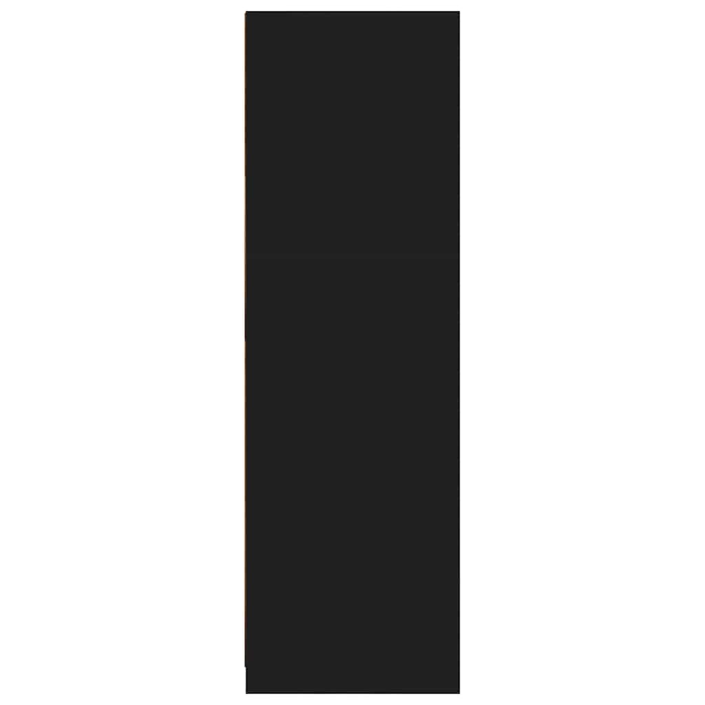 Ντουλάπι Μπάνιου Μαύρο 79,5 x 49 x 156 εκ Επεξεργασμένο ξύλο