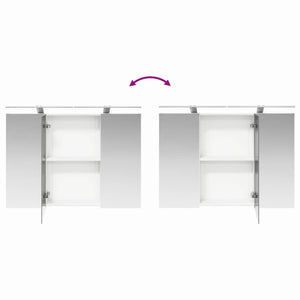 Σετ Ντουλαπιών Μπάνιου 4 pcs Λευκό 100 x 14,5 x 70 εκ - Pakobazaar
