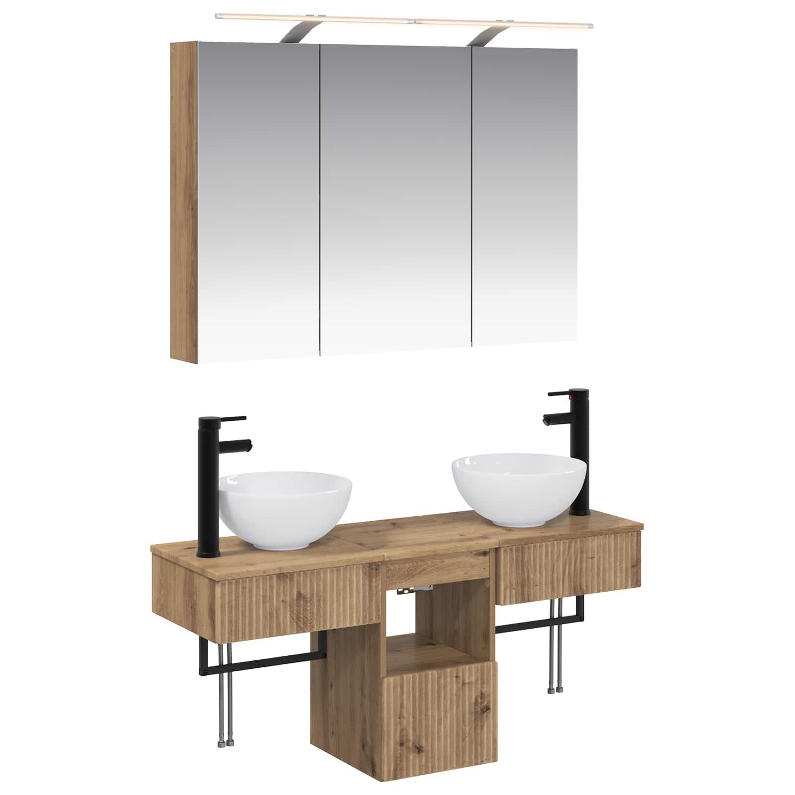 Σετ Ντουλαπιών Μπάνιου 4 pcs 100 x 14,5 x 70 εκ