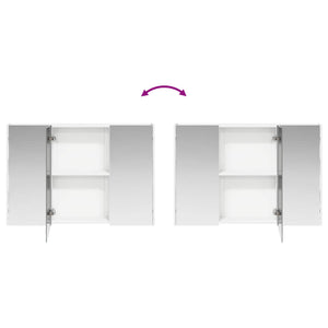 Σετ Ντουλαπιών Μπάνιου 4 pcs Λευκό 103,5 x 15,5 x 70 εκ. - Pakobazaar