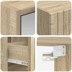 Σετ Ντουλαπιών Μπάνιου 5 pcs Sonoma Δρυς 40 x 10,5 x 60,5 εκ - Pakobazaar
